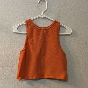 Bella Movement Orange Sleeveless Crop Top